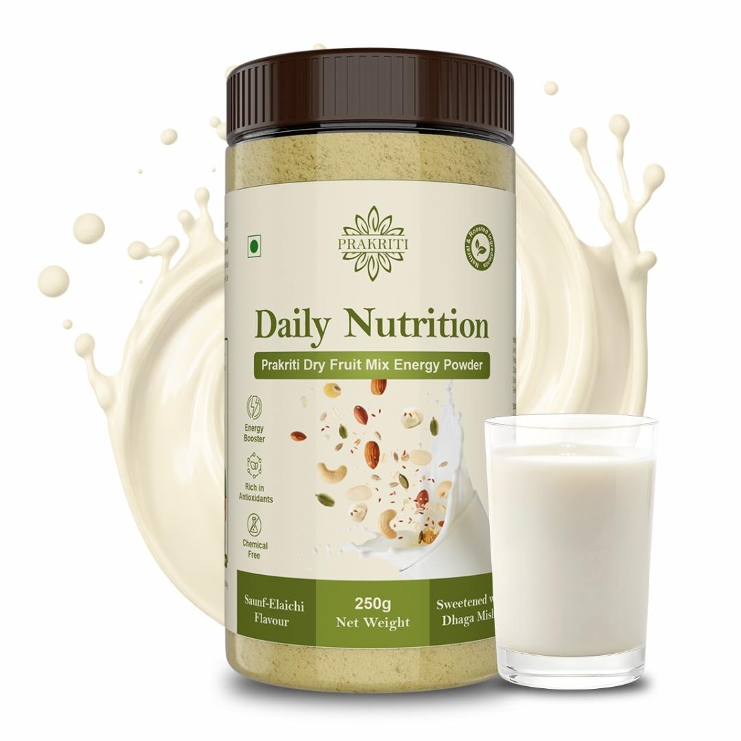 Prakriti Daily Nutrition Energy Powder (Saunf–Elaichi | 100% Natural)